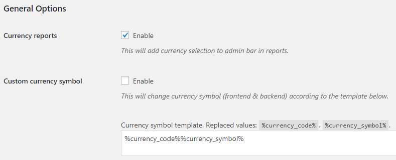 General Settings Currency per Product for WooCommerce 4 General Settings Currency per Product for WooCommerce - Tyche Softwares Documentation