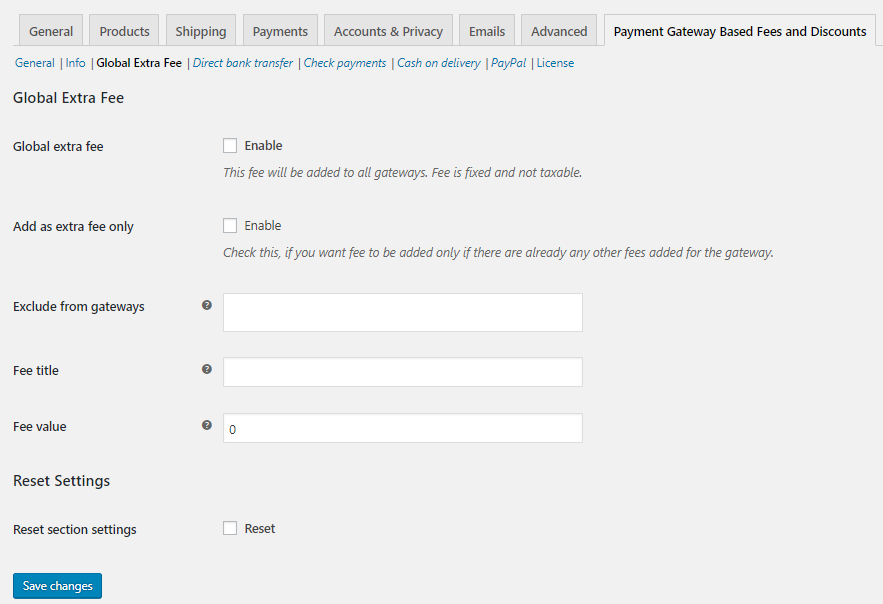 Global Extra Fee Settings 1 Global Extra Fee Settings - Tyche Softwares Documentation