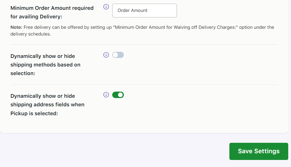 How can my customers select between Pickup or Delivery before entering the address? 4 How can my customers select between Pickup or Delivery before entering the address? - Tyche Softwares Documentation